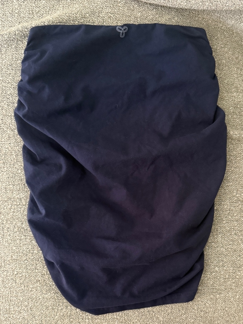 Aritzia Tna Chill Malibu Ruched Skirt Size S Blue Navy Blue
